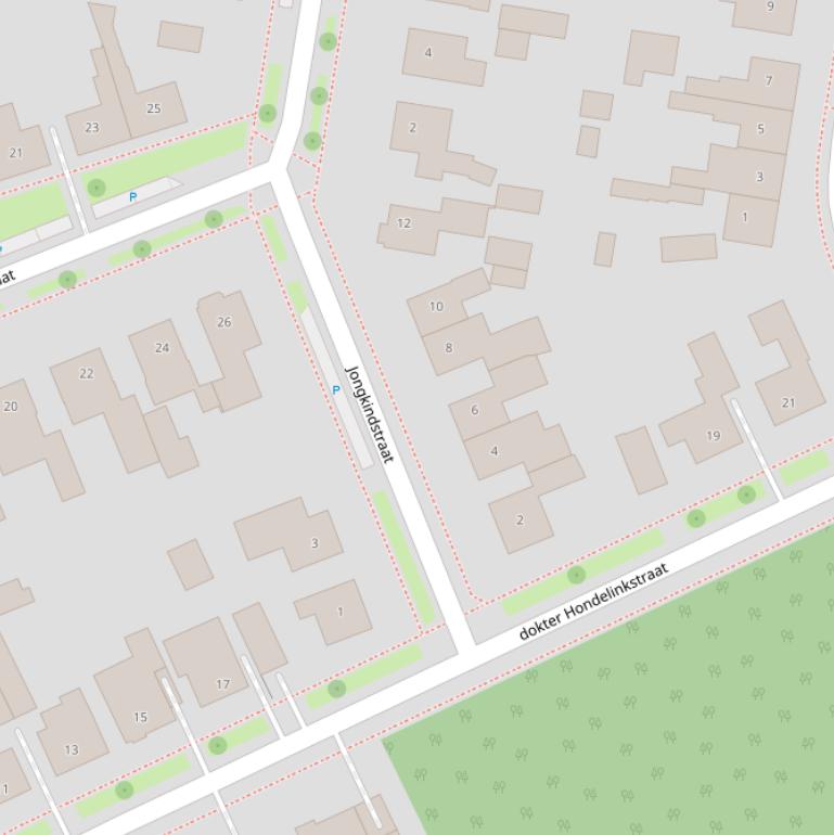 Kaart van de Jongkindstraat.