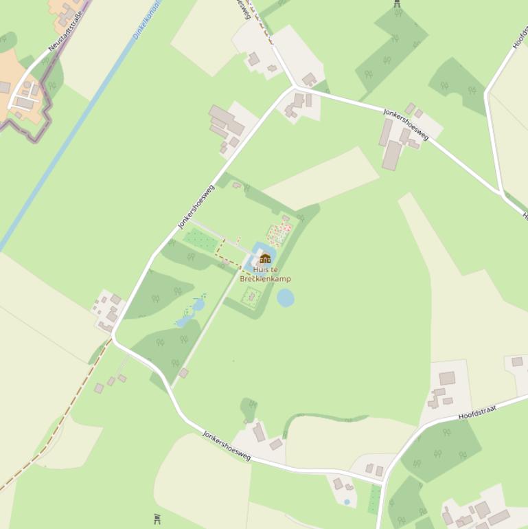 Kaart van de Jonkershoesweg.