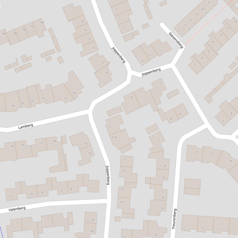 Kaart van  Joppenberg.