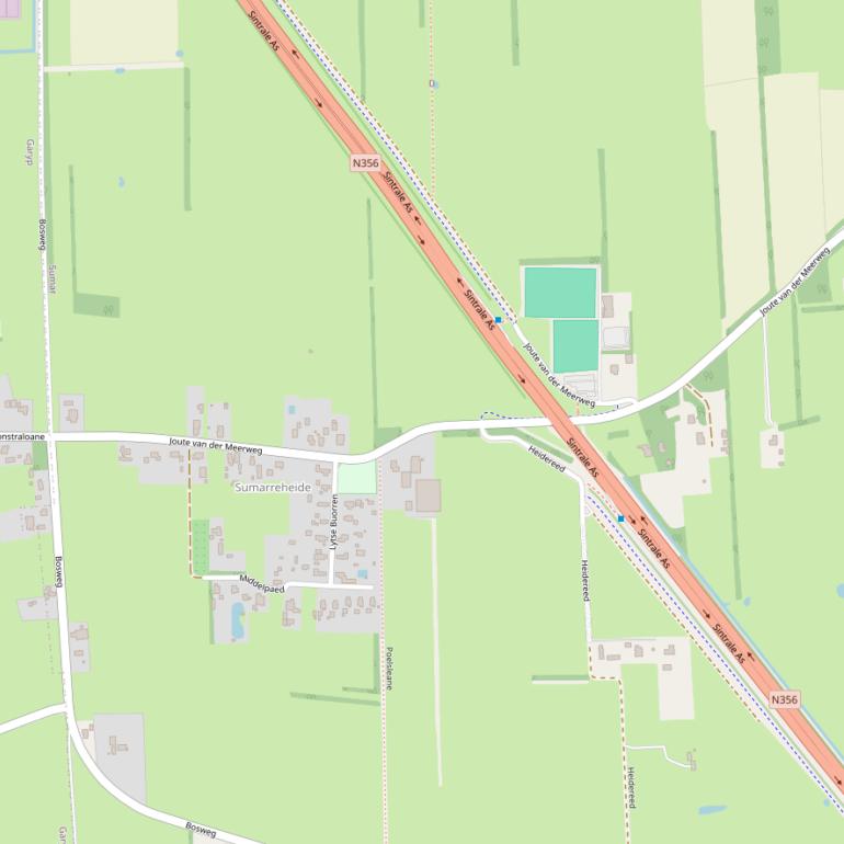 Kaart van de Joute van der Meerweg.