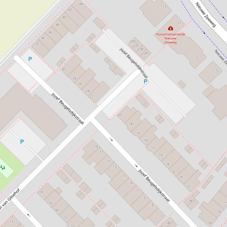 Kaart van de Jozef Beugelsdijkstraat.