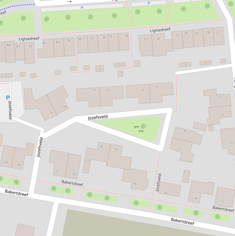 Kaart van het Jozefsveld.