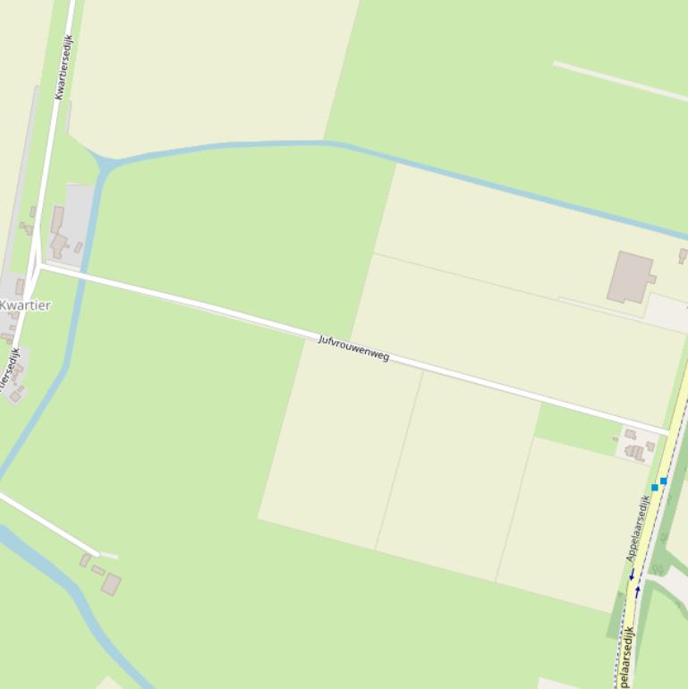 Kaart van de Jufvrouwenweg.