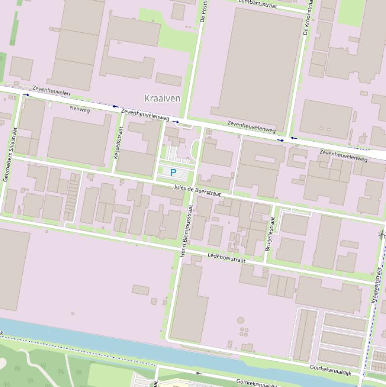 Kaart van  Jules de Beerstraat.