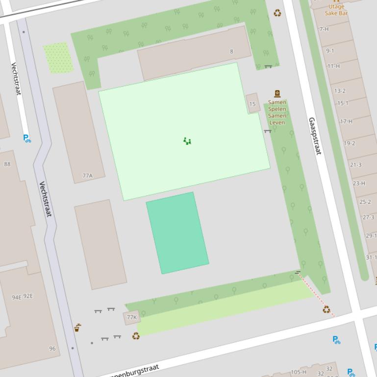 Kaart van het Juliette Sluijsplein.