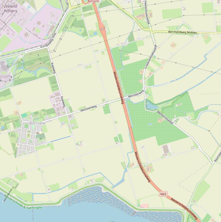 Kaart van de Jurjaneweg.