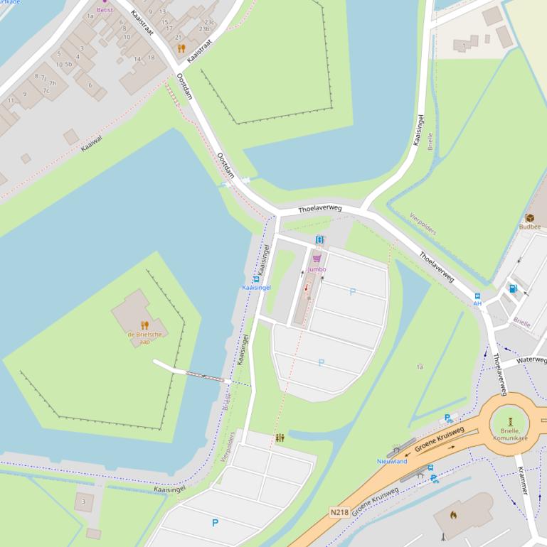 Kaart van de Kaaisingel.