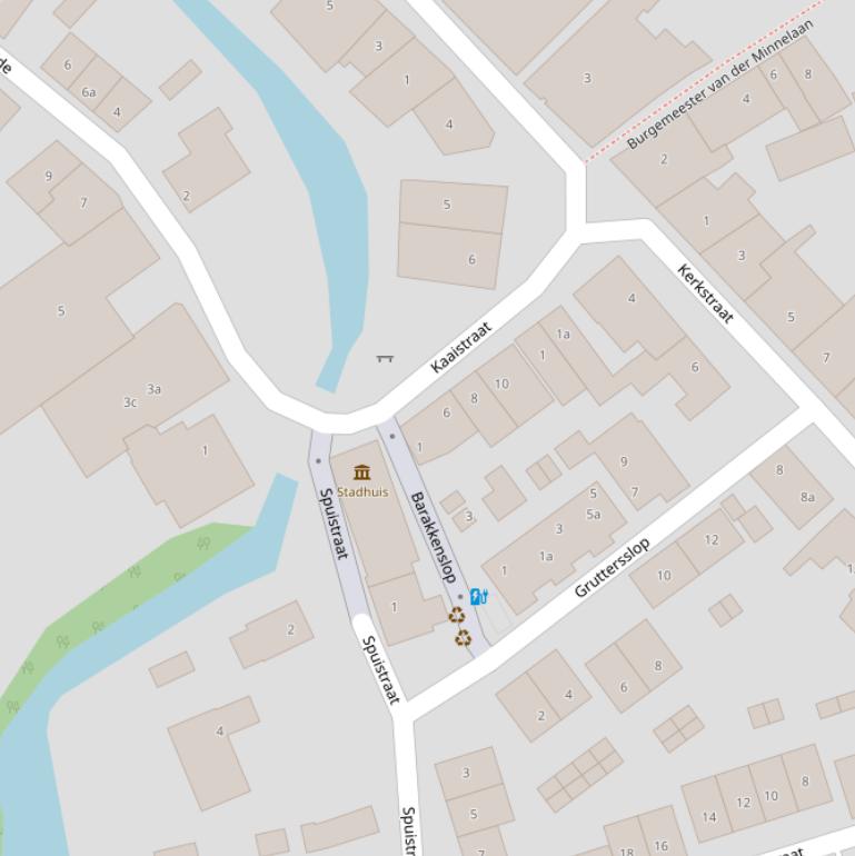 Kaart van de Kaaistraat.