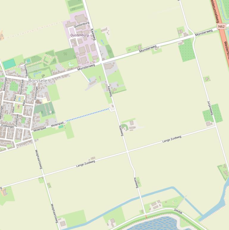 Kaart van de Kaaiweg.