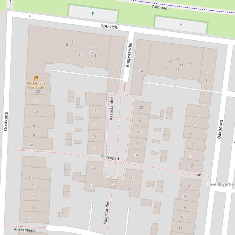 Kaart van  Kaapstander.