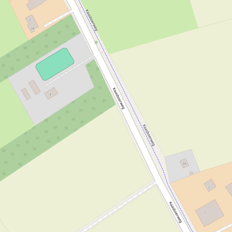 Kaart van de Kaasboerweg.