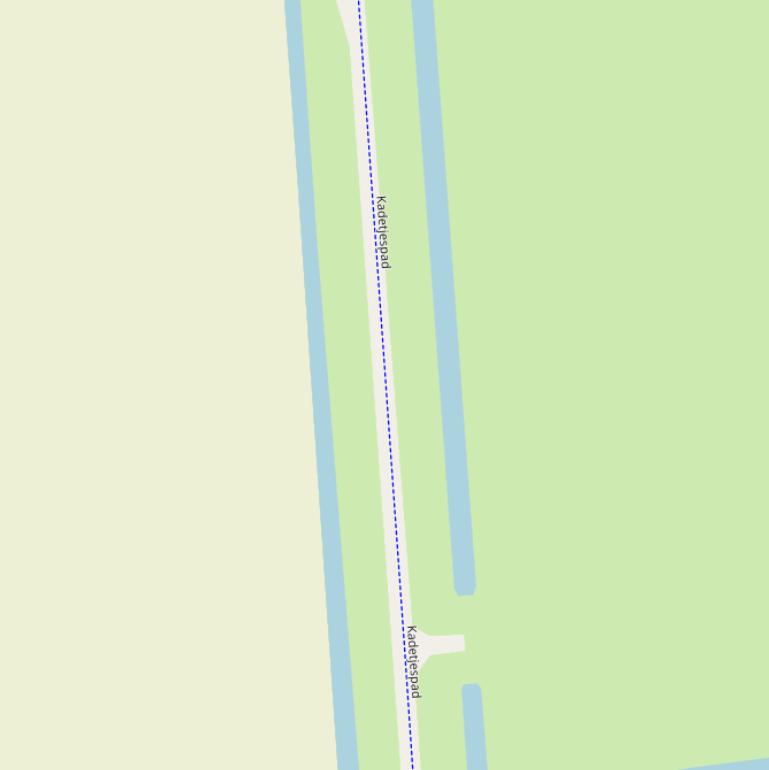 Kaart van het Kadetjespad.