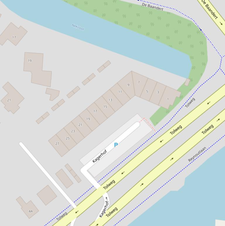 Kaart van de Kagerhof.