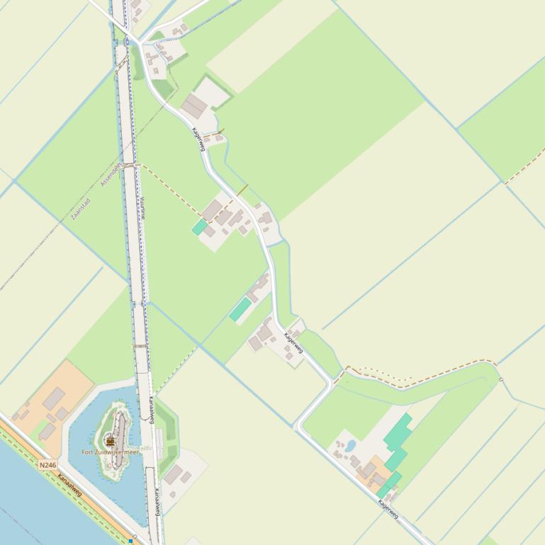 Kaart van de Kagerweg.