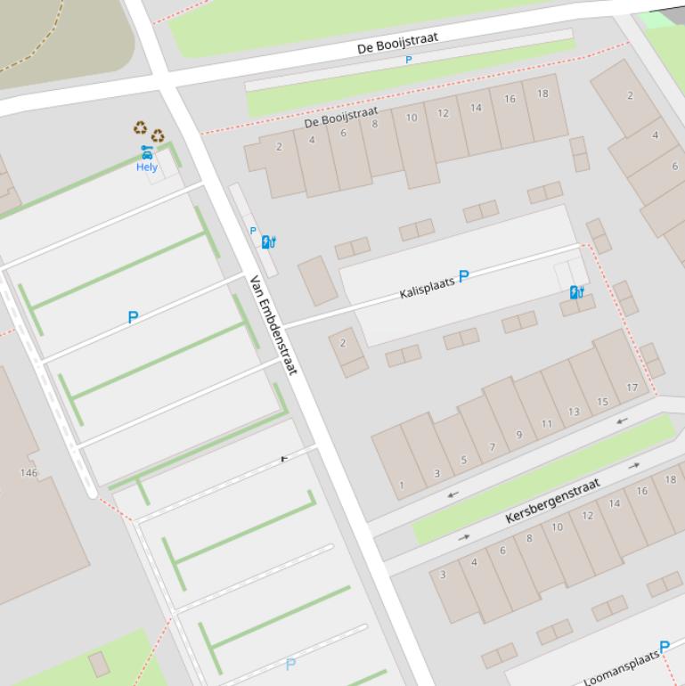 Kaart van de Kalisplaats.