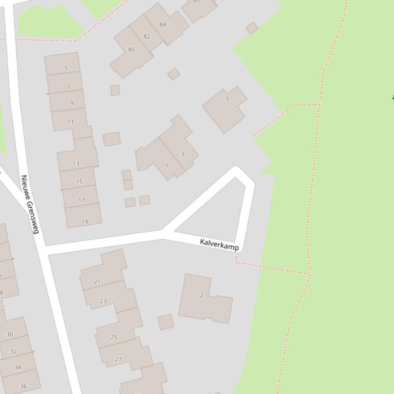 Kaart van  Kalverkamp.