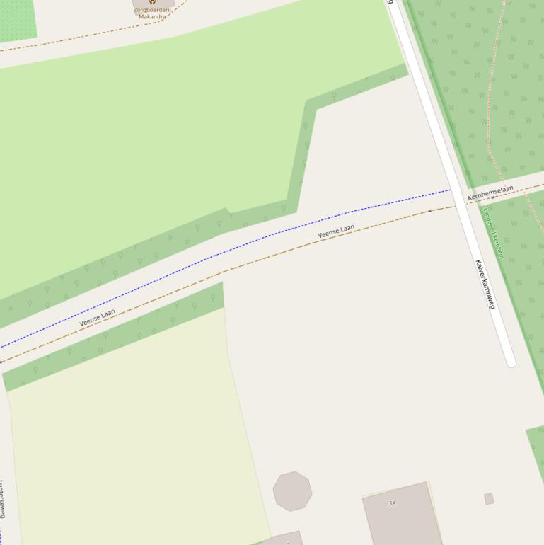 Kaart van de Kalverkampweg.