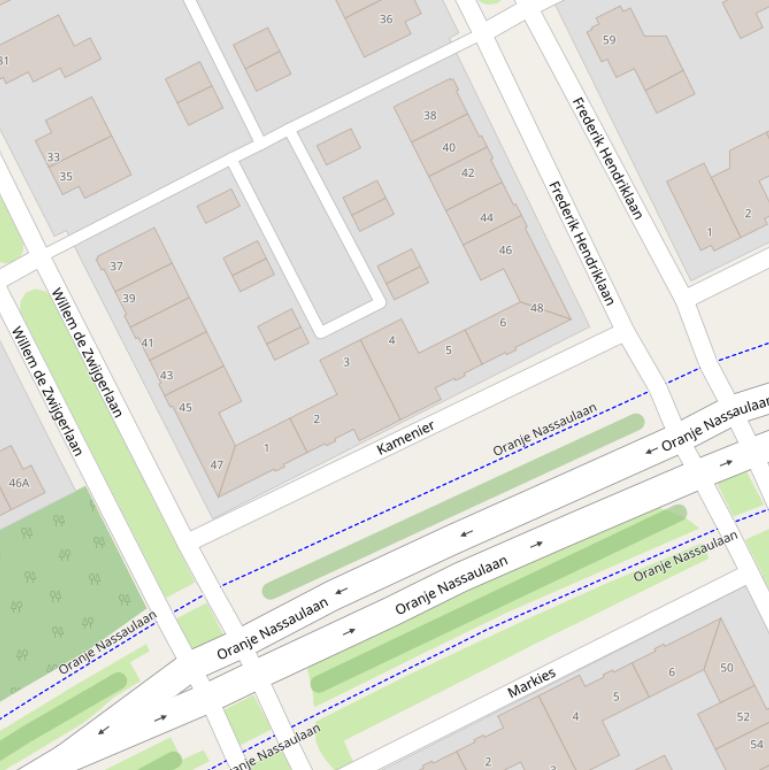 Kaart van  Kamenier.