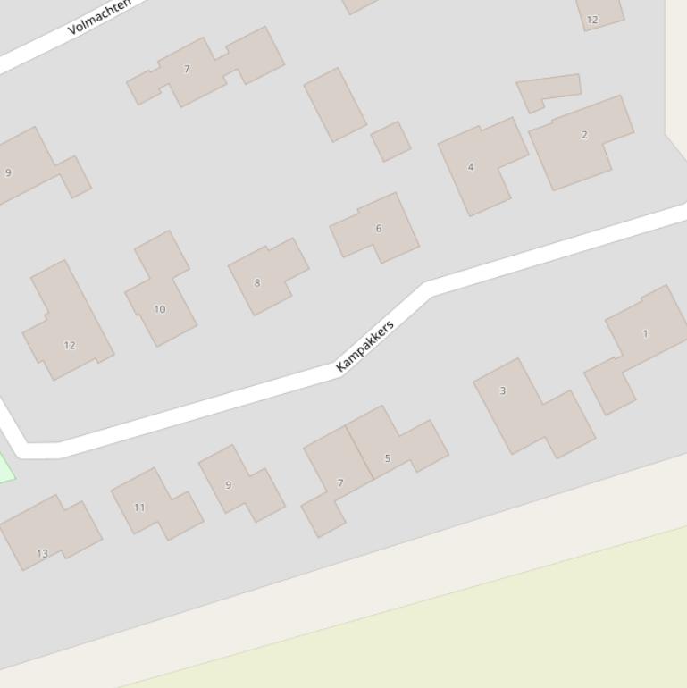 Kaart van  Kampakkers.