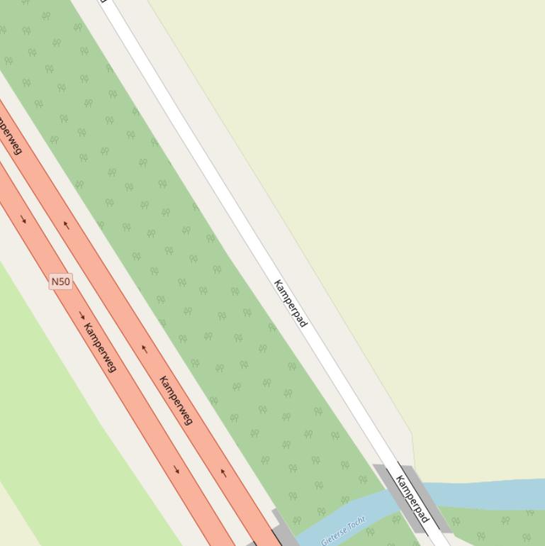 Kaart van het Kamperpad.