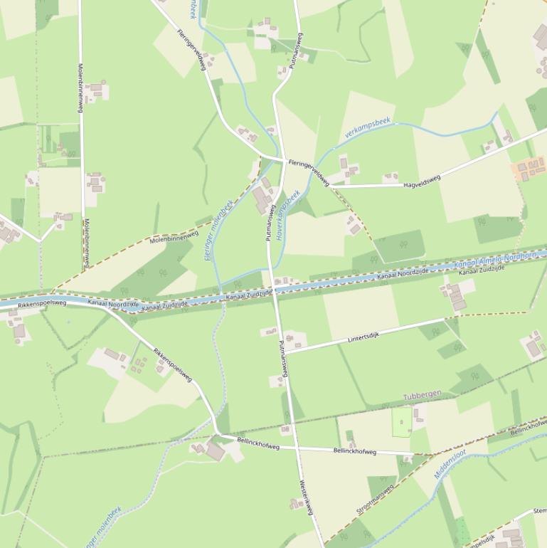 Kaart van  Kanaal N.Z..