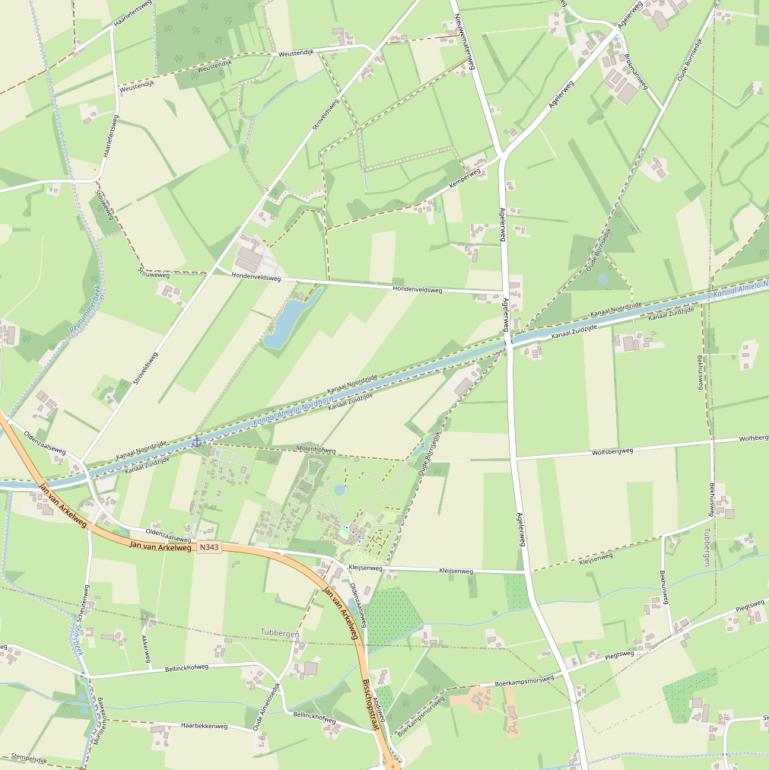 Kaart van  Kanaal N.Z..