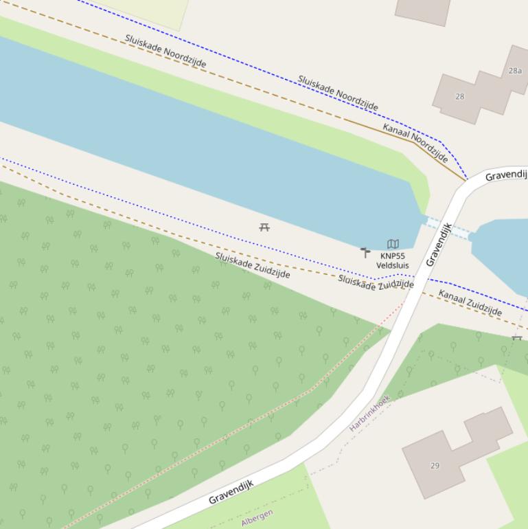 Kaart van  Kanaal Z.Z..