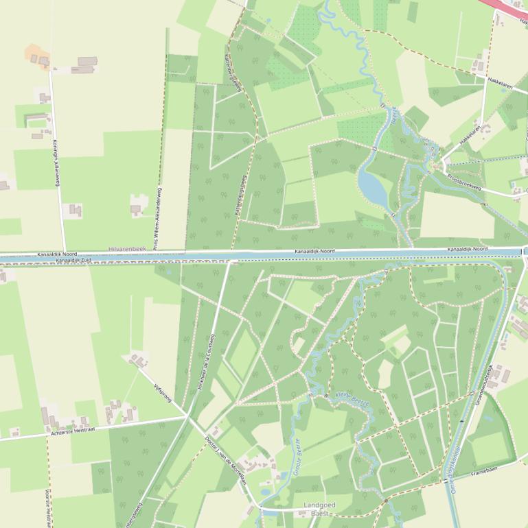 Kaart van  Kanaaldijk Zuid.