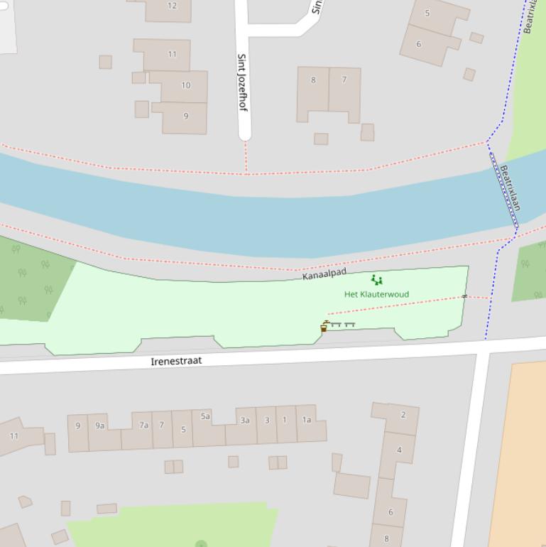 Kaart van het Kanaalpad.