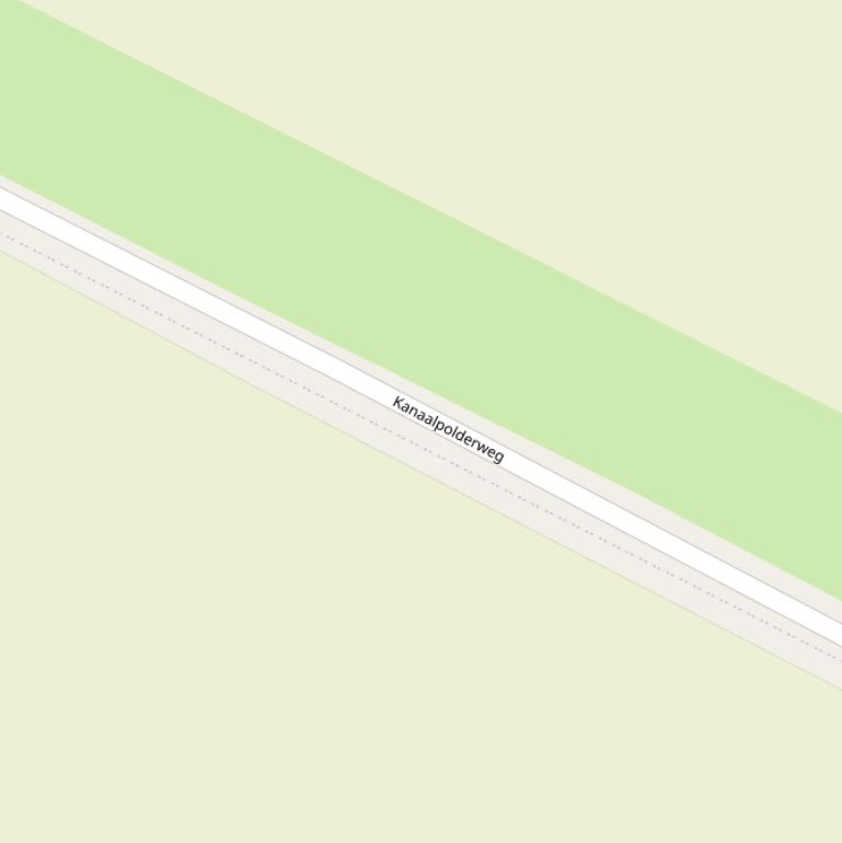 Kaart van de Kanaalpolderweg.
