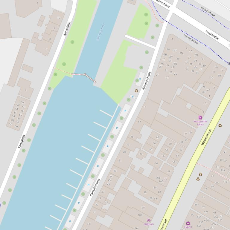 Kaart van  Kanaalschans.