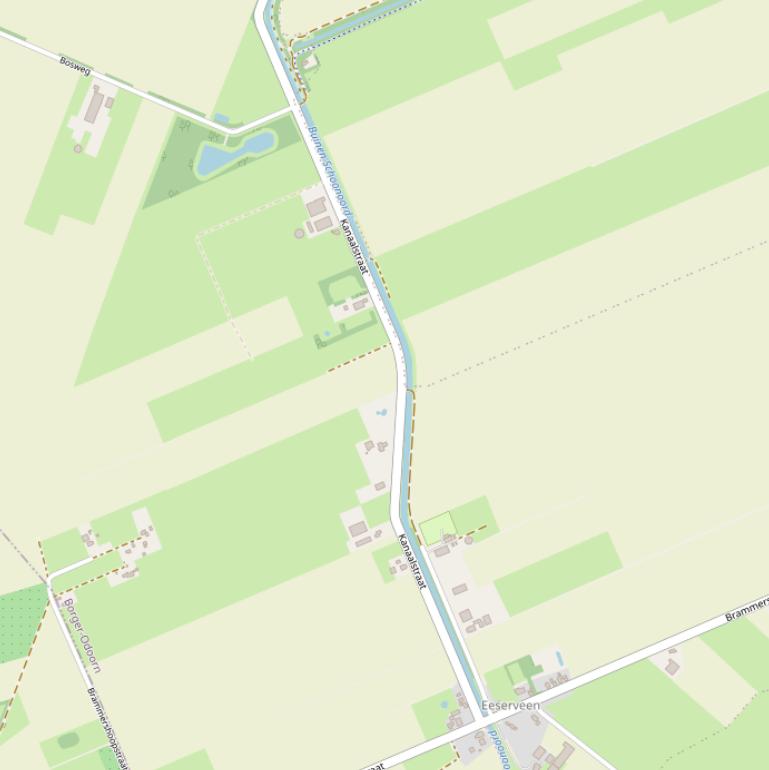 Kaart van de Kanaalstraat.