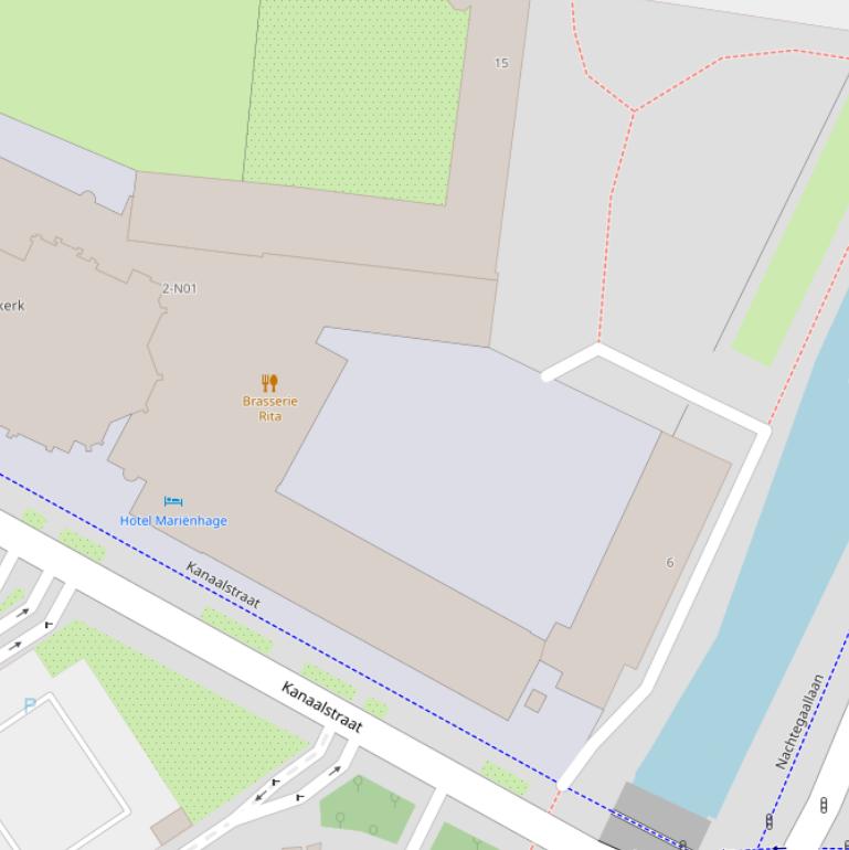 Kaart van de Kanaalstraat.