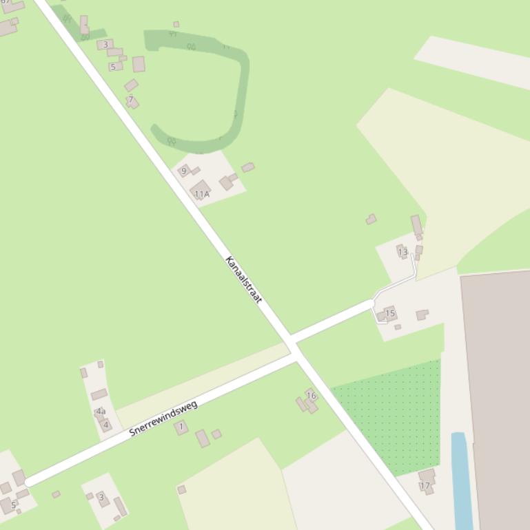 Kaart van de Kanaalstraat.