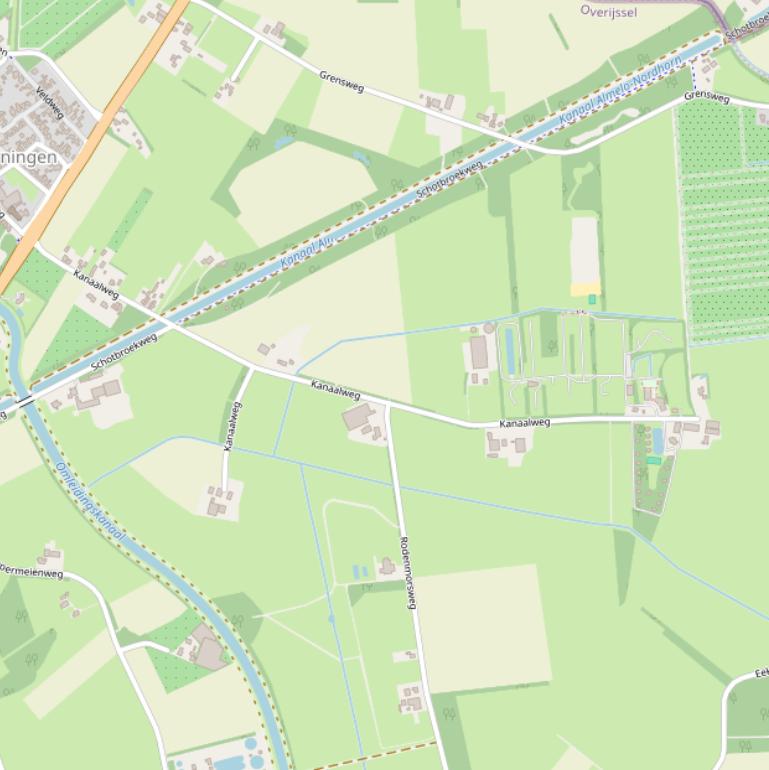 Kaart van de Kanaalweg.