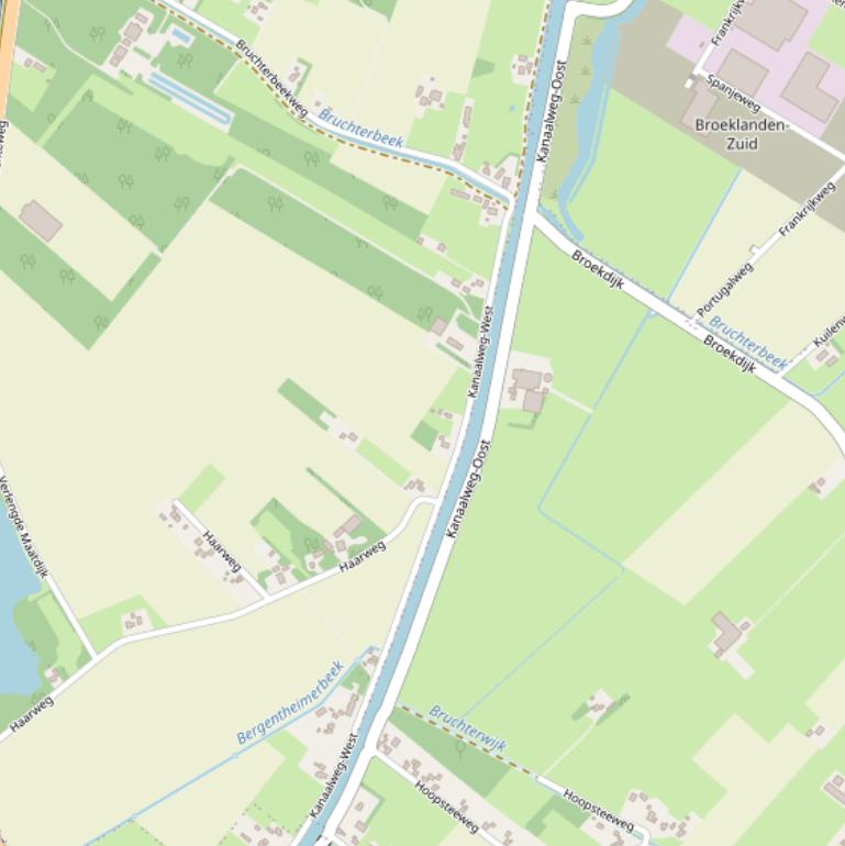 Kaart van  Kanaalweg-West.