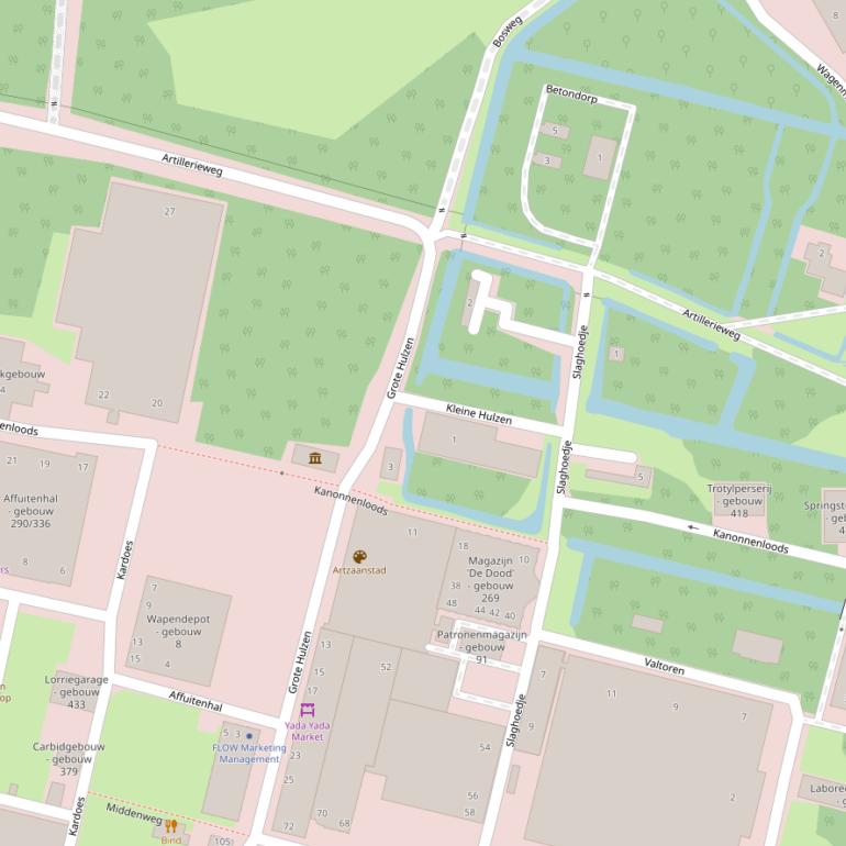 Kaart van  Kanonnenloods.