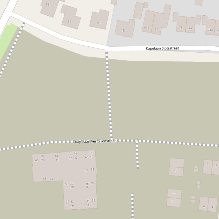 Kaart van de Kapelaan Verheijenstraat.