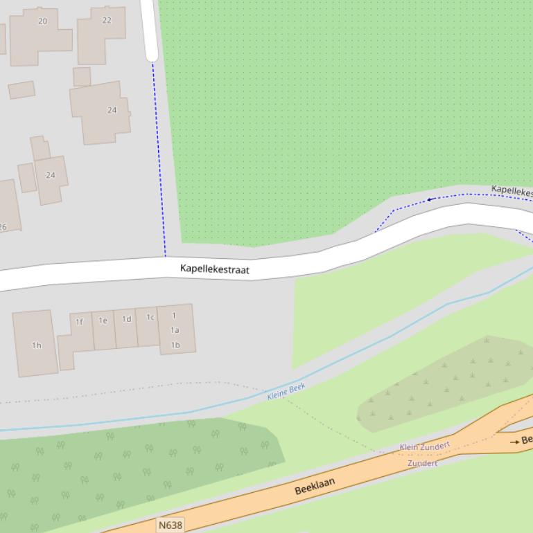 Kaart van de Kapellekestraat.