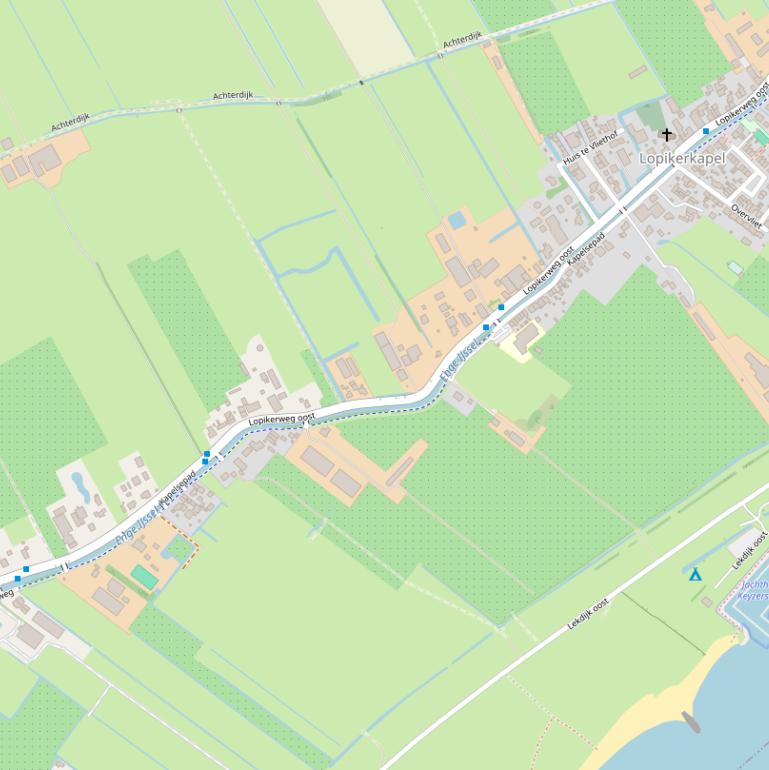 Kaart van het Kapelsepad.