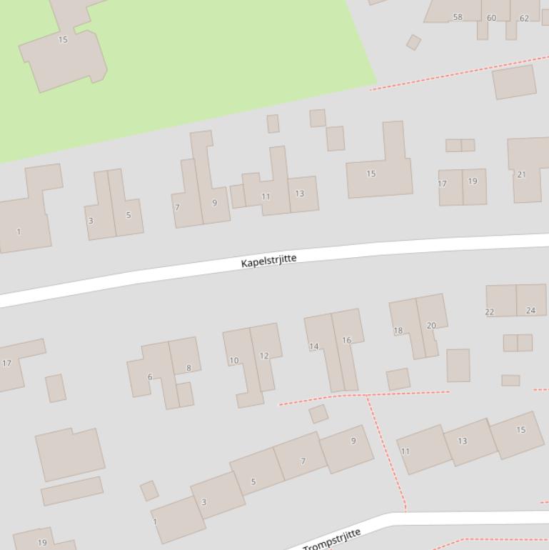 Kaart van  Kapelstrjitte.