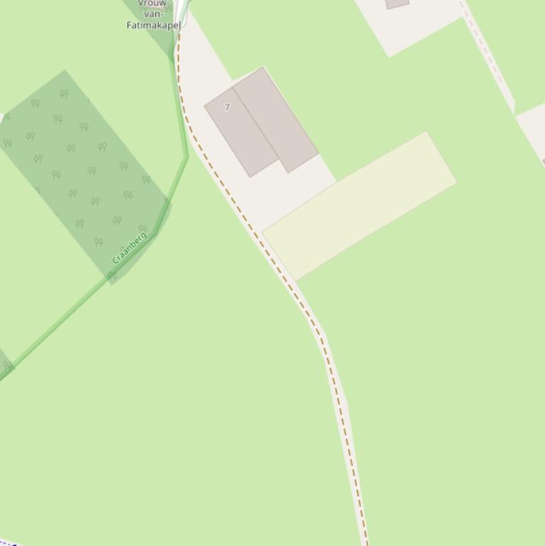 Kaart van de Kapelweg.