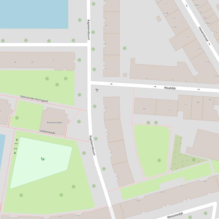 Kaart van  Kapiteinsbuurt.