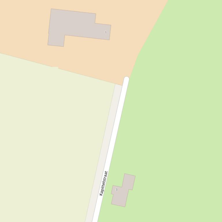 Kaart van de Kapittelstraat.