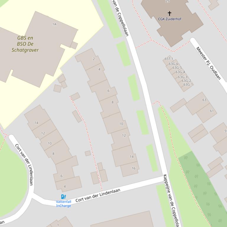 Kaart van  Kappeijne van de Coppellolaan.