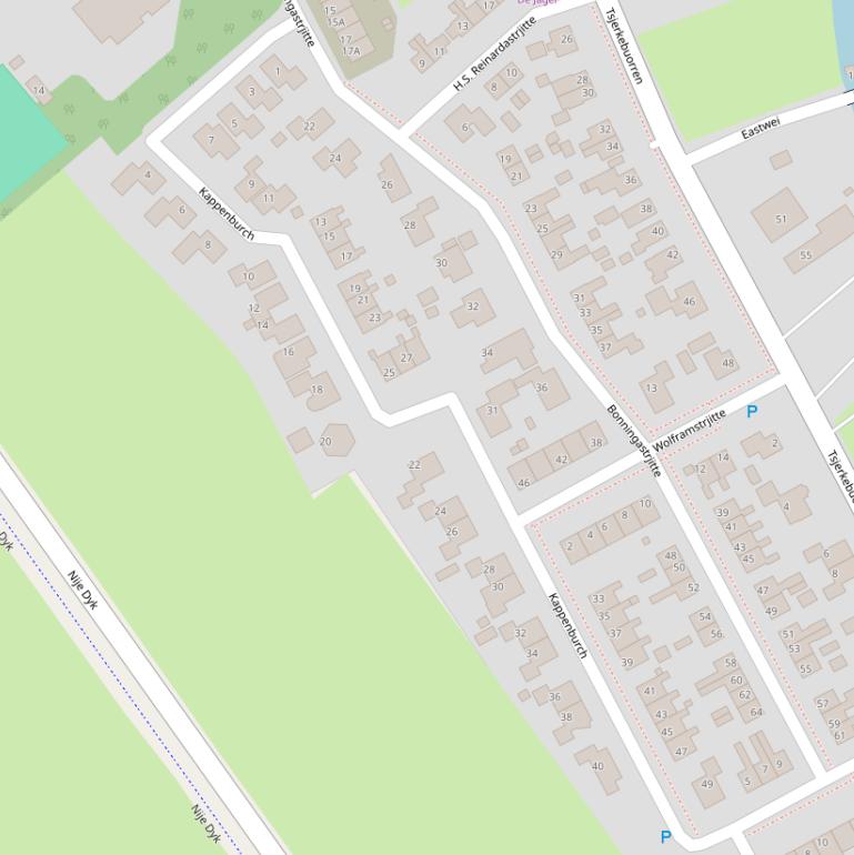 Kaart van  Kappenburch.