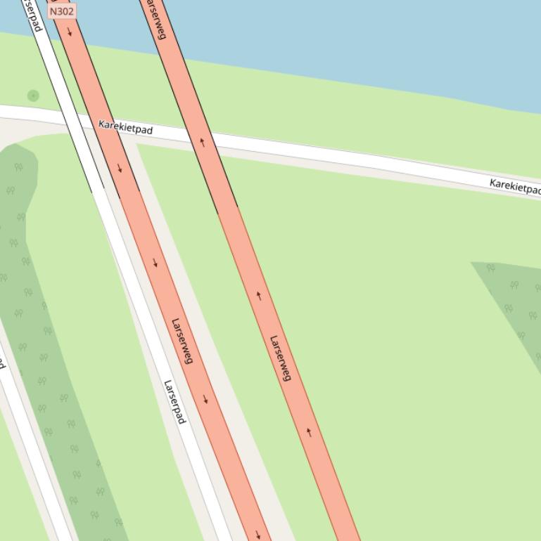 Kaart van het Karekietpad.