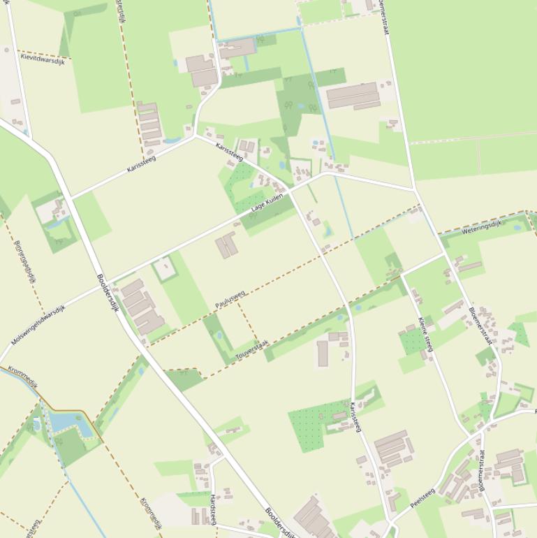 Kaart van de Karissteeg.