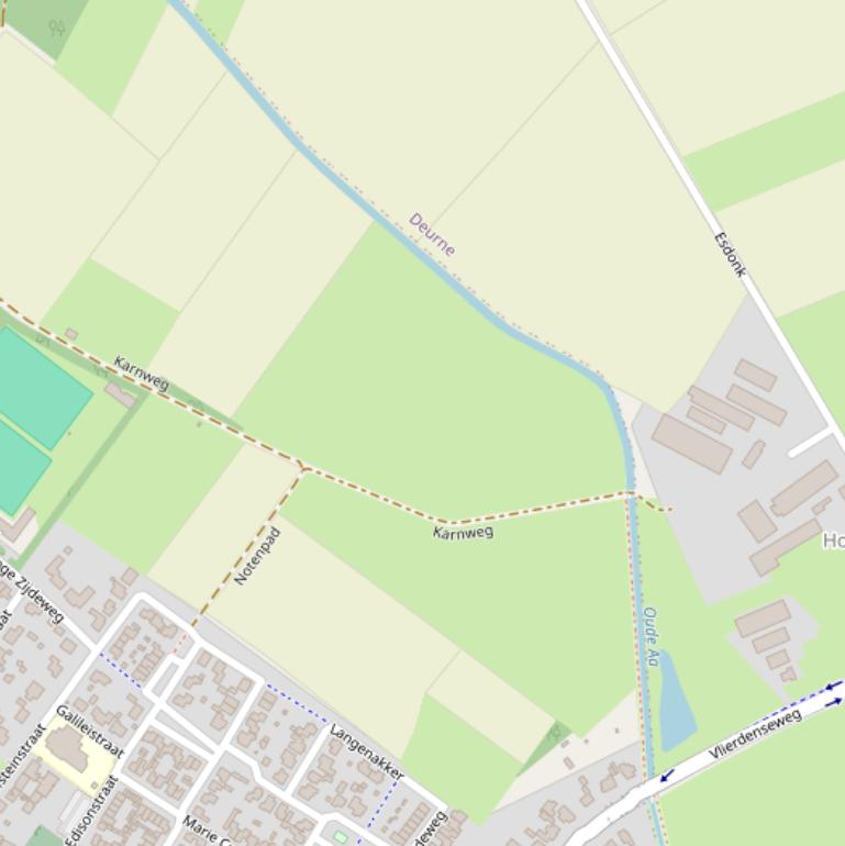 Kaart van de Karnweg.