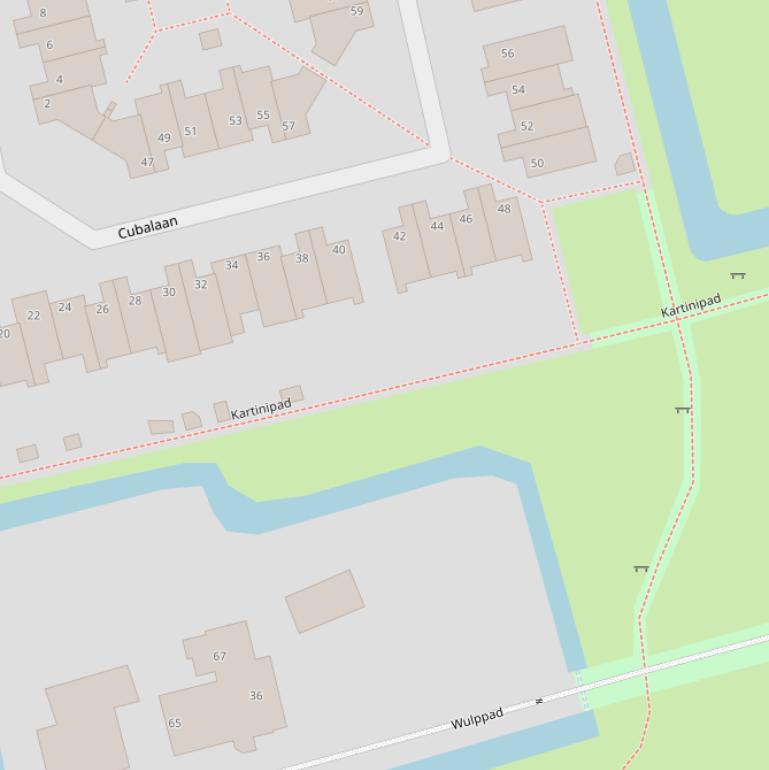 Kaart van het Kartinipad.